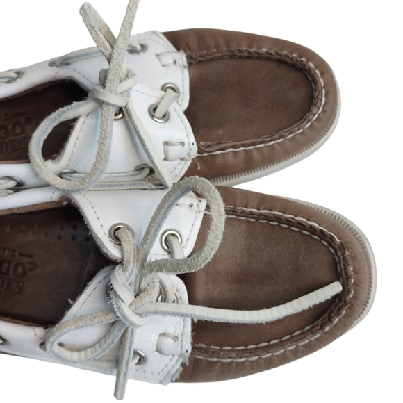 Sebago Docksides Women's Leather Slip-on Lofer Shoes Size 5 - Picture 6 of 10